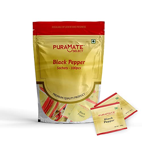 Puramate Select Black pepper, 1 Pouch - (150 Sachets x .25gm)