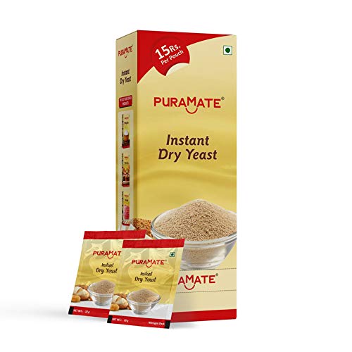 Puramate Instant Dry Yeast Sachet Box, 10gm (Pack of 50 Sachets)