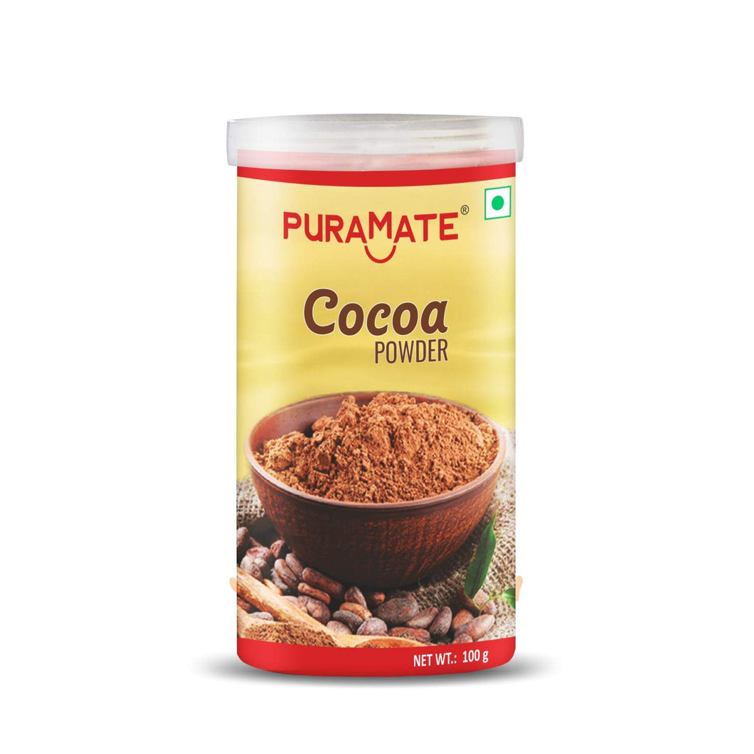 Puramate Cocoa Powder Sprinkler Can, 100g