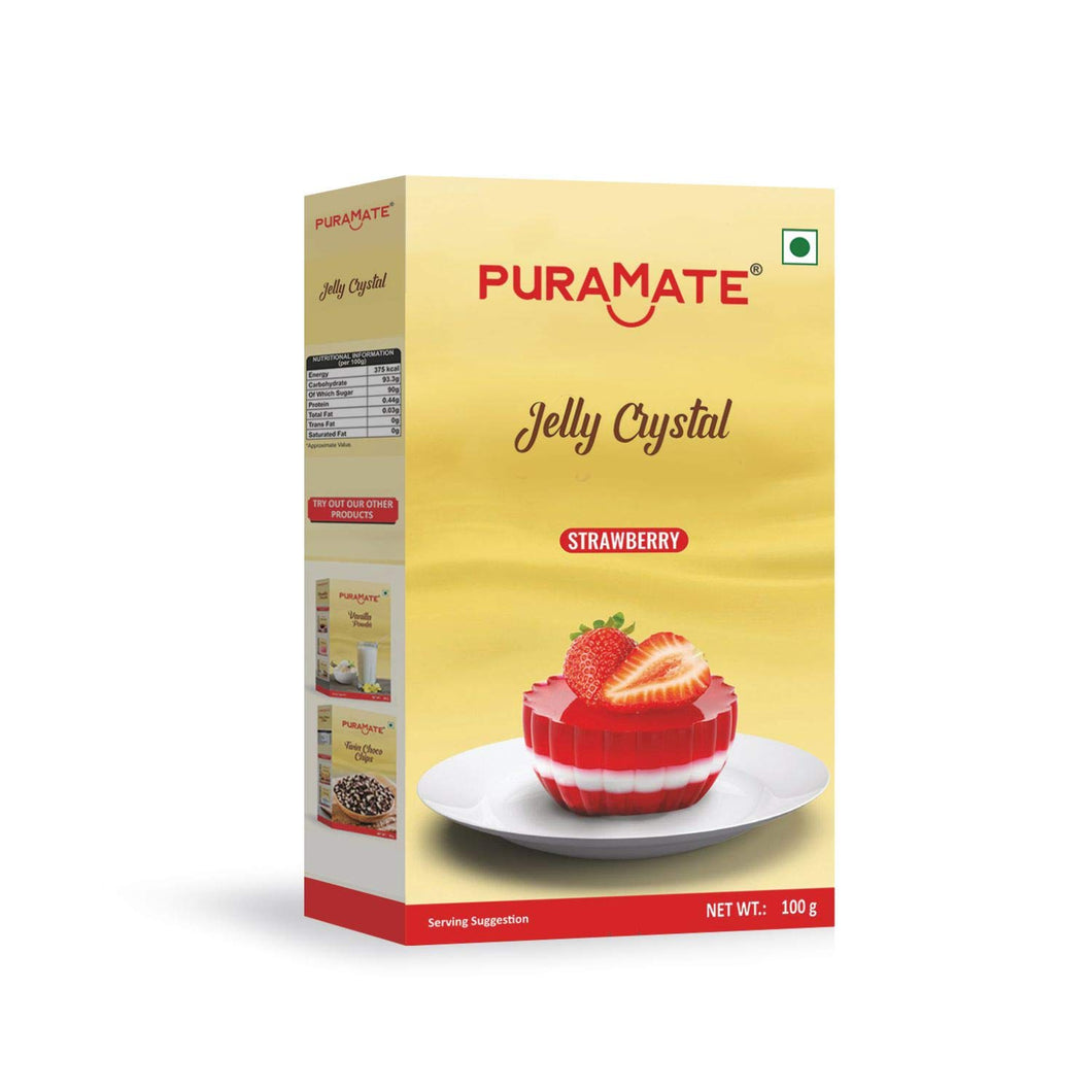 Puramate Strawberry Jelly Crystal, 100g