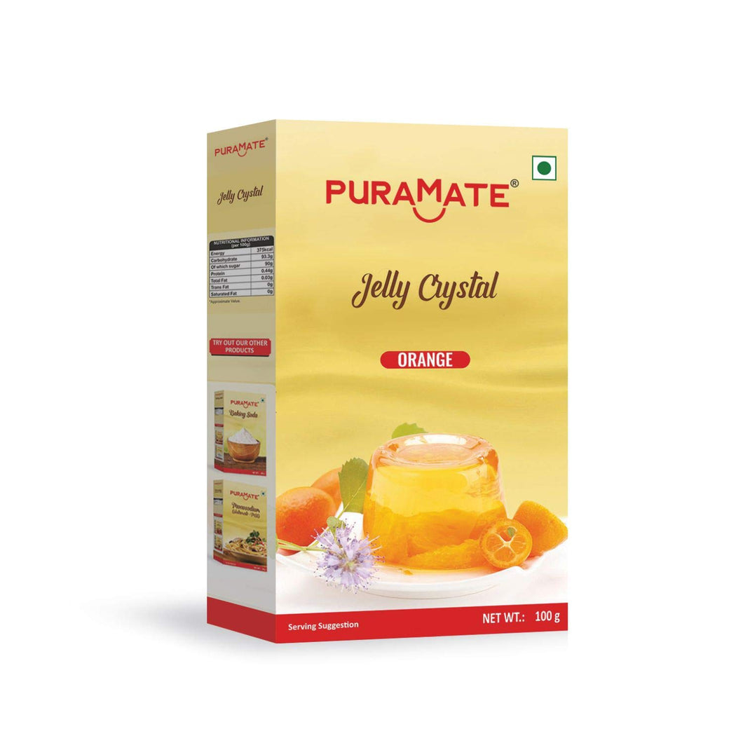 Puramate Orange Jelly Crystal, 100g
