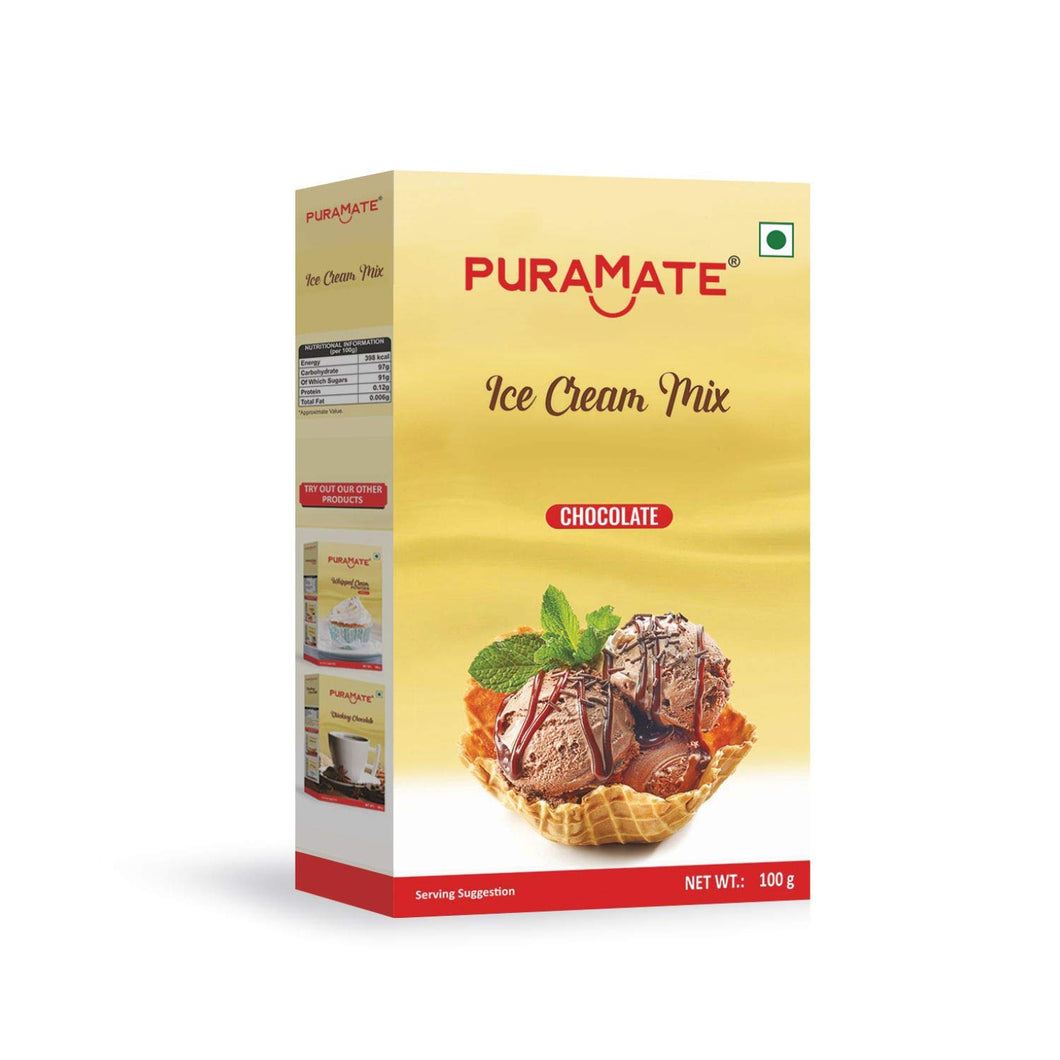 Puramate Ice Cream Mix Chocolate, 100g