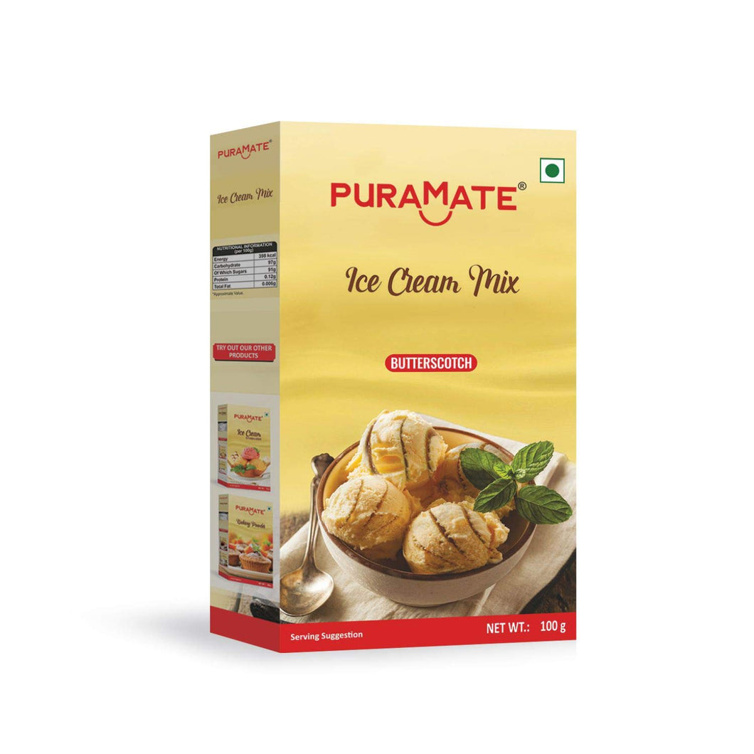 Puramate Ice Cream Mix Butterscotch, 100 g