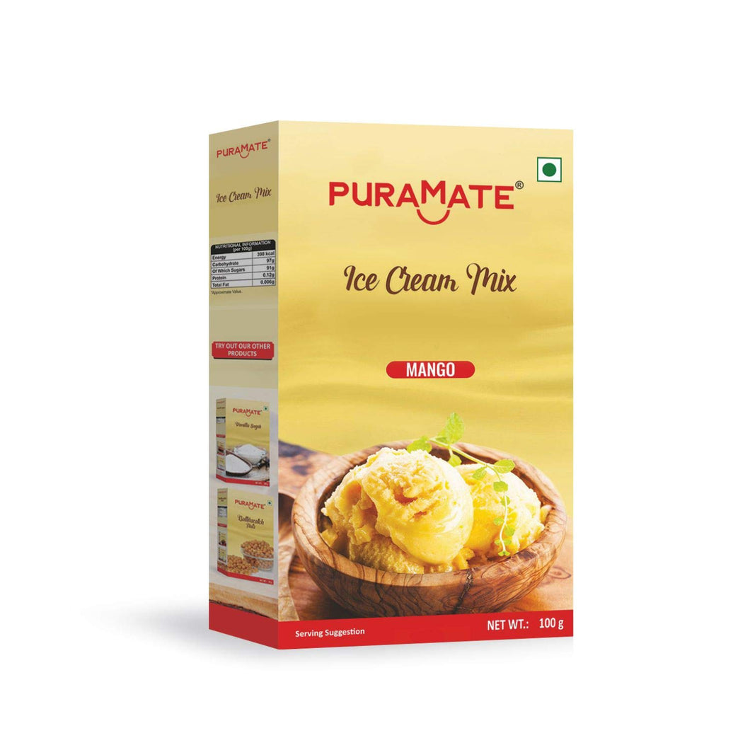 Puramate Ice Cream Mix Mango, 100g