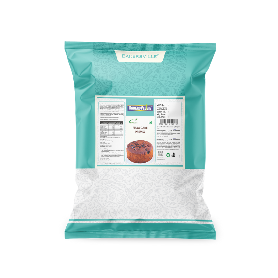 Bakersveggie Eggless Plum Cake Premix