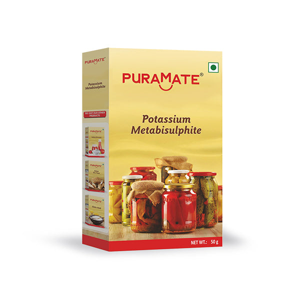 Puramate Pottasium Metabisulphite, 50g