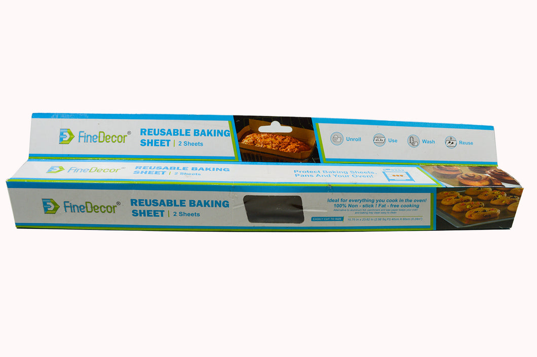 Finedecor Baking Sheet Reusable FD 2830 (2 Sheets x 1 Box)