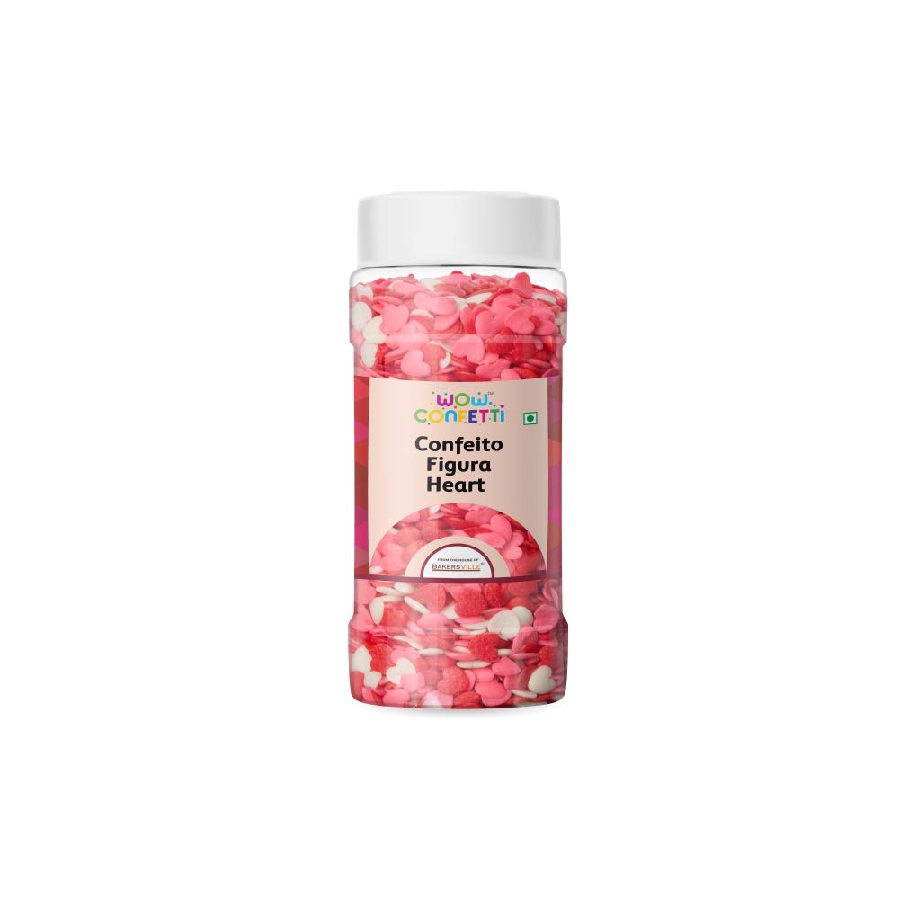 Wow Confetti™ Confeito Figura Heart, 50g | Sprinkles - Halloween Sprinkles - Cake Sprinkles for Baking - Cupcake and Cake Topper | 50g