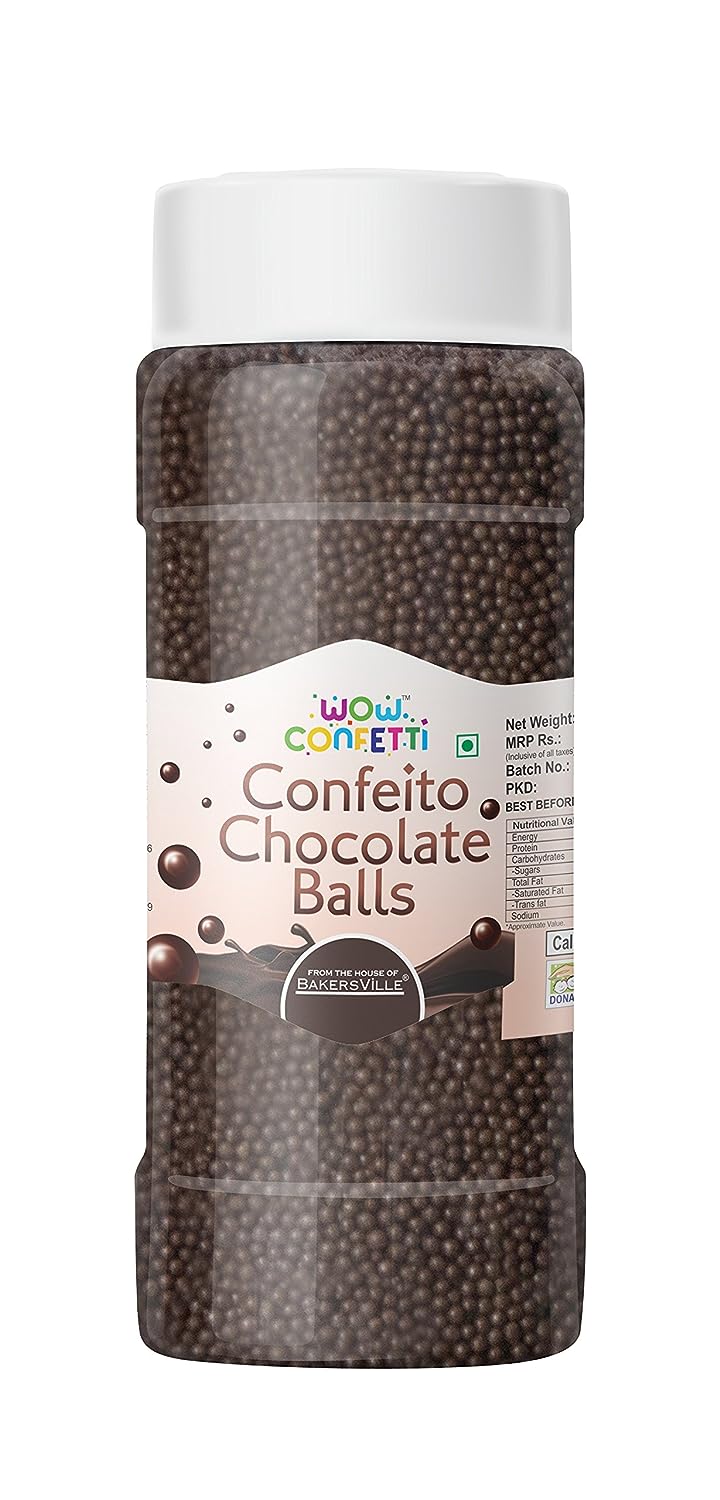 Wow ConfettiTM Confeito Chocolate Balls, 75g
