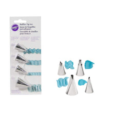 Load image into Gallery viewer, Wilton Ruffles Tip Set (Nozzles), 4pcs
