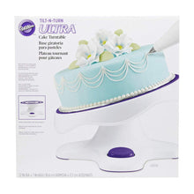 Load image into Gallery viewer, Wilton Tilt-N-Turn Ultra Cake Turntable, (7” X Ø12”)
