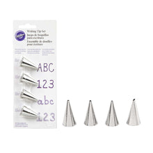 Load image into Gallery viewer, Wilton Writing Tip Set (Nozzles), 4pcs
