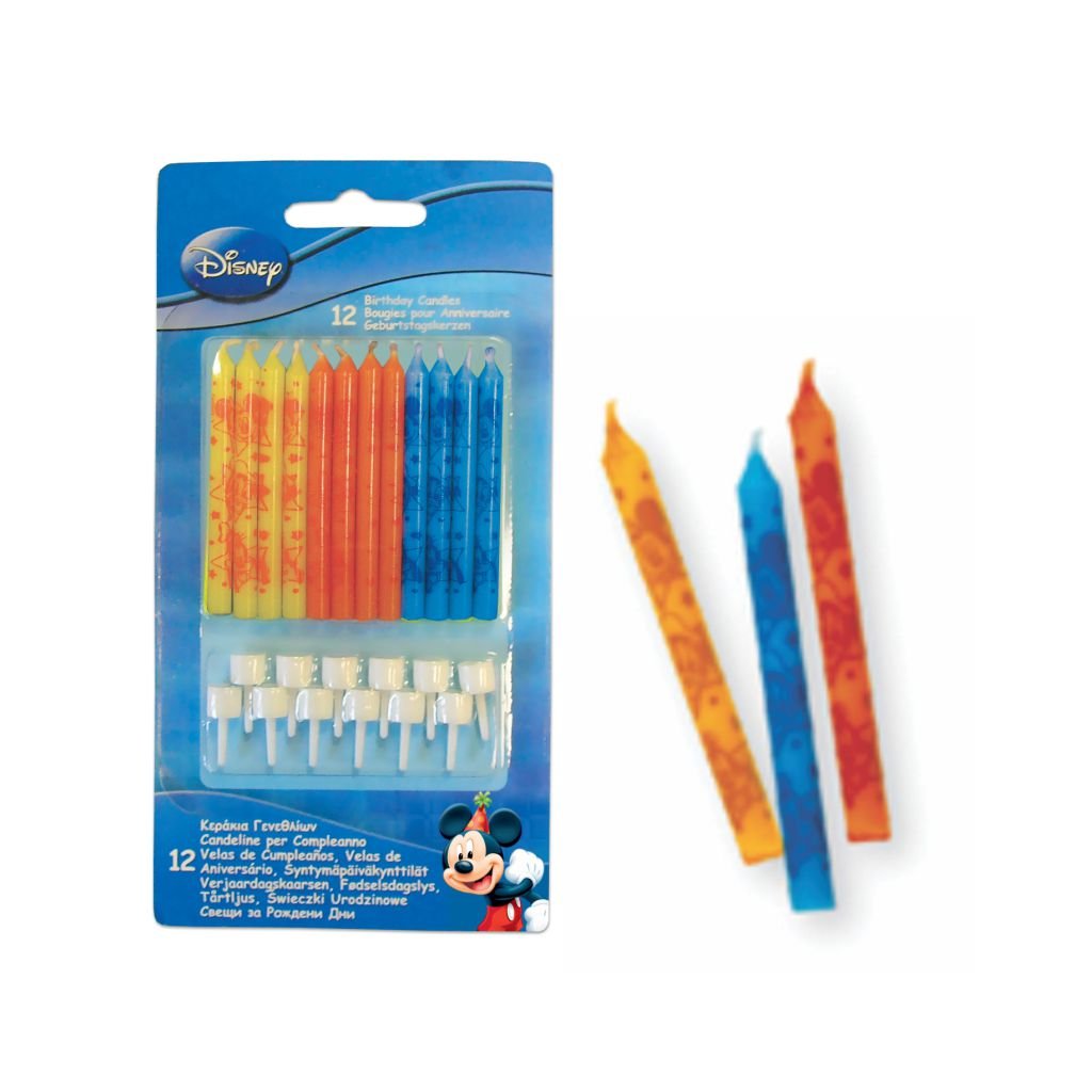 Mickey Mouse Club House Birthday Candles - BV9292 - 12Pcs