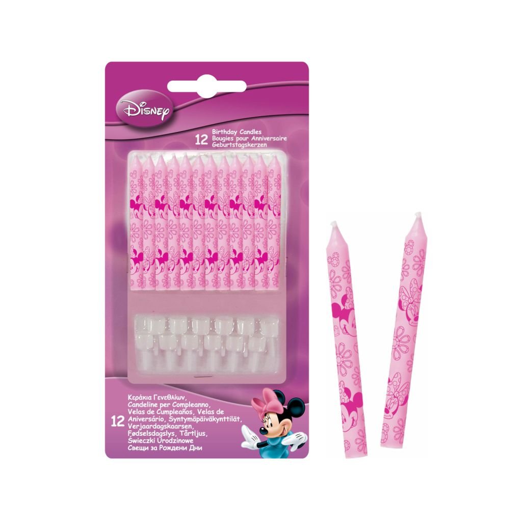 Minnie Mouse Birthday Candles - BV80532 - 12Pcs