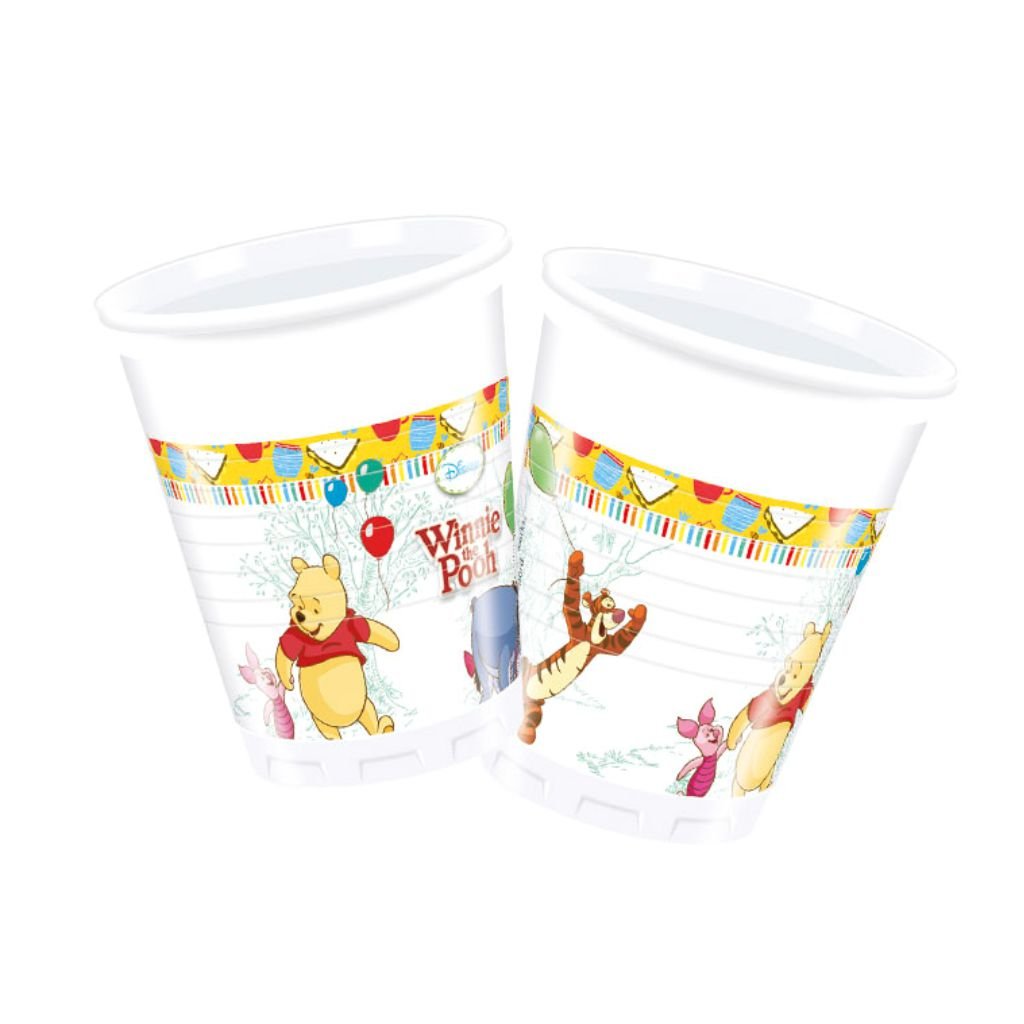Winnie Pooh Plastic Cups 200Ml Winnie Pooh - 81548 - 8Pcs