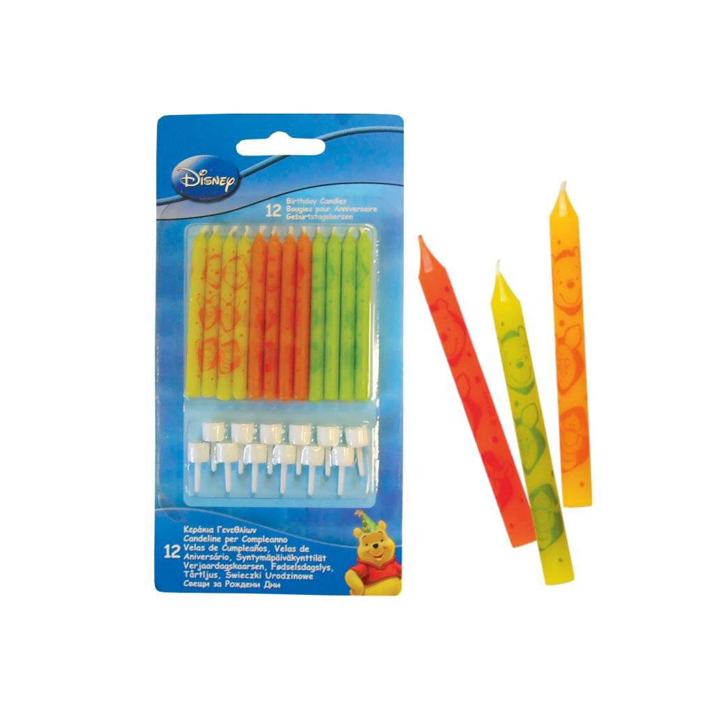 Winnie Pooh Birthday Candles - BV9291 - 12Pcs