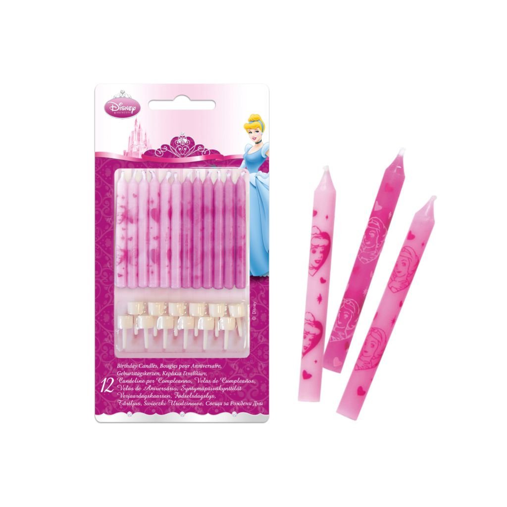 Disney Princess Birthday Candles - BV9293 - 12Pcs