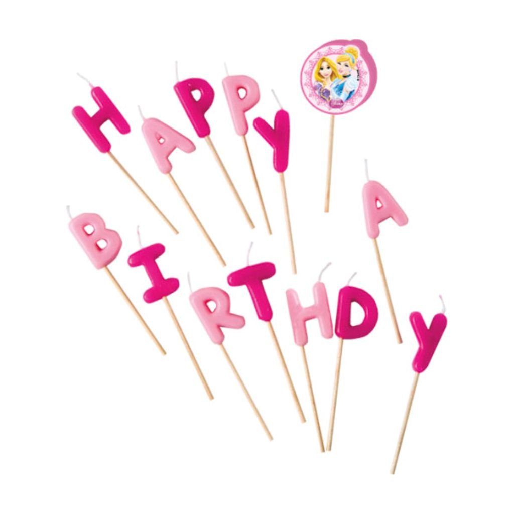 Disney Princess Happy Birthday Toothpick Candles - BV81592 - 14Pcs