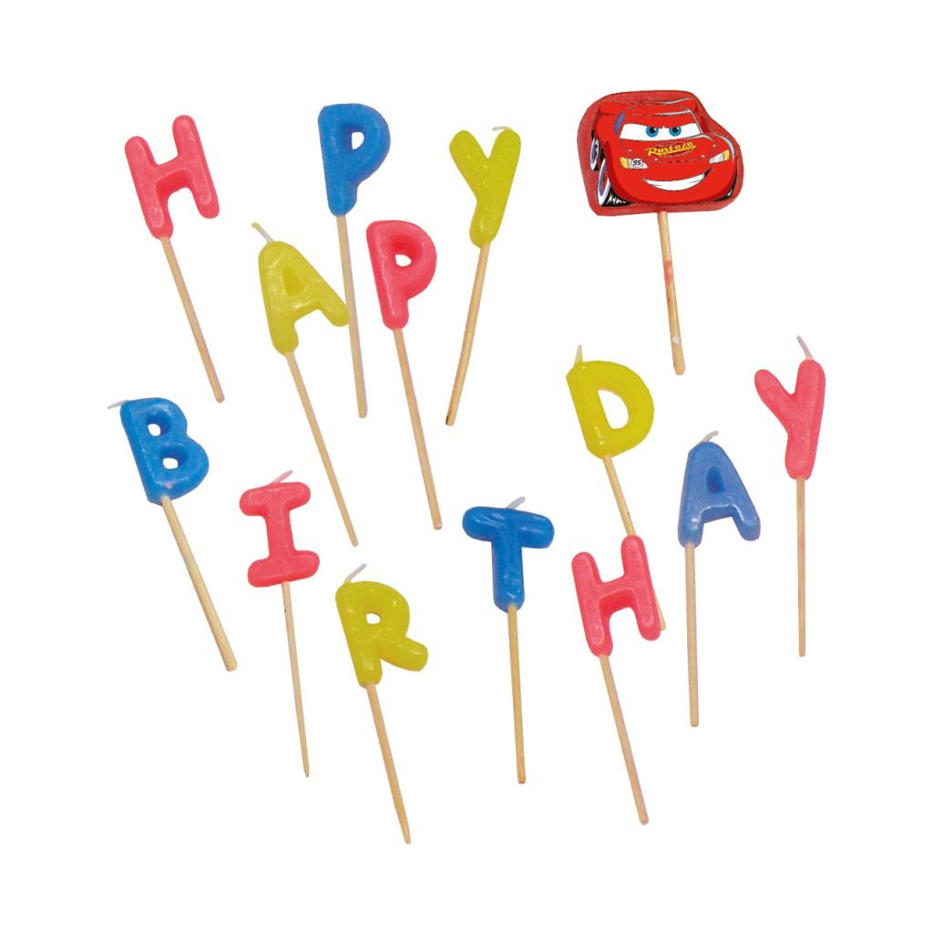 Disney Cars Happy Birthday Toothpick Candles - BV9825 - 14Pcs