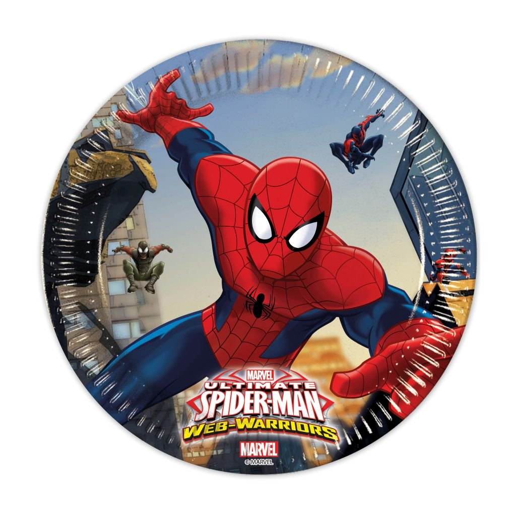 Spider Man Paper Plates Medium - BV 85152 - 8Pcs
