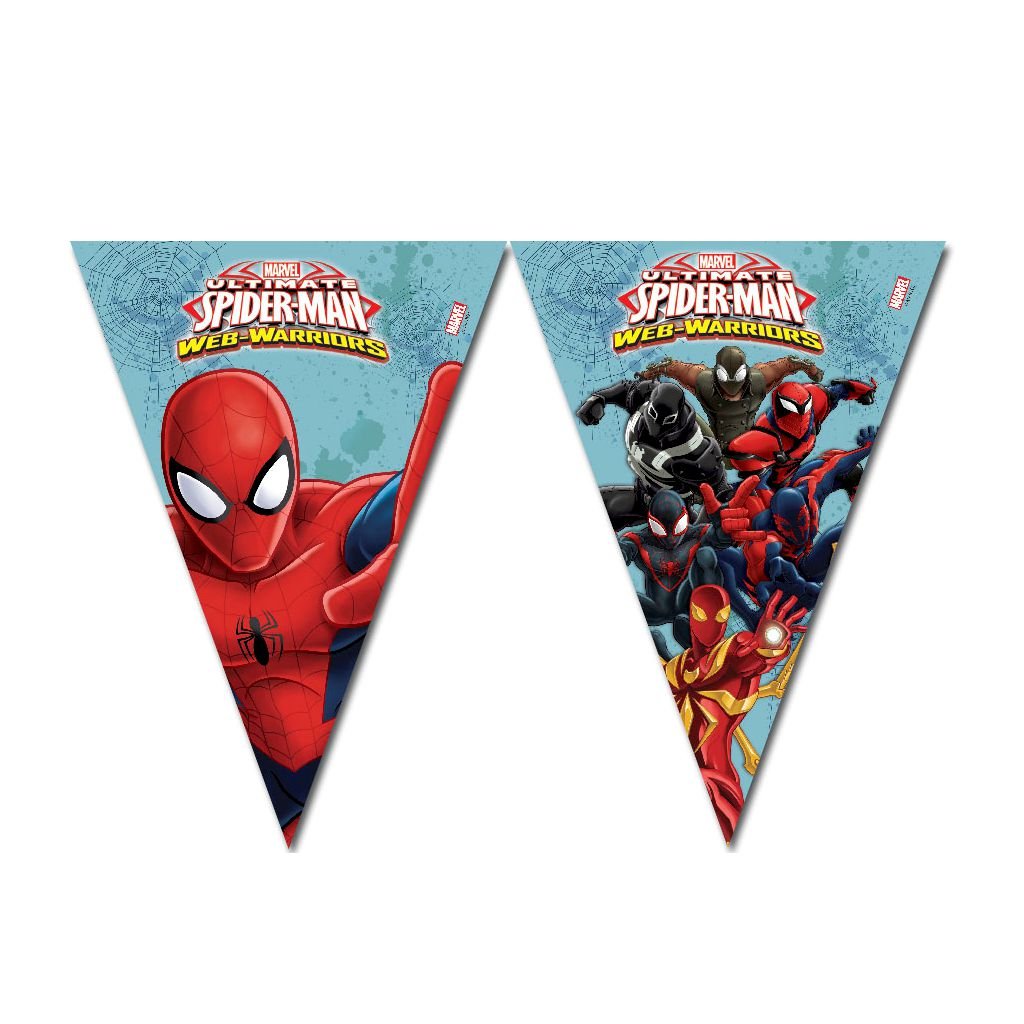 Spider Man Triangle Flag Banner (9 Flags) - BV85162 - 1Pc