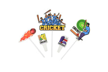 Load image into Gallery viewer, LET&#39;S PARTY - CAKE TOPPER - CRICKET THEME PACK - LP 2952
