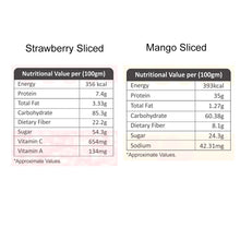 Load image into Gallery viewer, Fruitbell Freeze Dried Combo Of Sliced Strawberry &amp; Sliced Mango, 20g (10g Each), Healthy Fruit Snack, 100% Natural,No Preservatives, No Added Sugar
