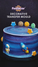 Load and play video in Gallery viewer, Foodecor Astronaut Space Themed Decorative Transfer Mould (Pack of 2) - BV 3242
