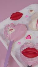 Load and play video in Gallery viewer, Foodecor Lips Shape Valentine Decorative Transfer Mould (Pack of 2) - BV 3223
