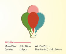 Load image into Gallery viewer, Foodecor Balloon Design Decorative Transfer Mould (Pack of 2) - BV 3244
