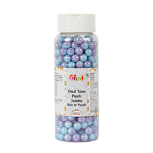 Load image into Gallery viewer, Glint Dual Tone Pearl Balls for Cake Decoration ( 7mm ) ( Blue &amp; Purple ), 150g | Dual Colour Cake Sprinkle For Cake Decoration | 150g

