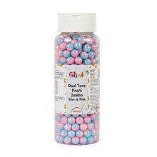 Load image into Gallery viewer, Glint Dual Tone Pearl Balls for Cake Decoration ( 7mm ) ( Blue &amp; Pink ), 150g | Dual Colour Cake Sprinkle For Cake Decoration | 150g
