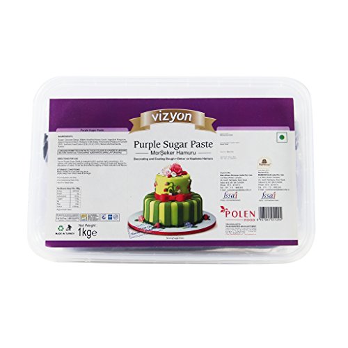 Vizyon Vizyon Sugar Paste (fondent) - Purple 1 kg, 1000 g - Bakersville Shop