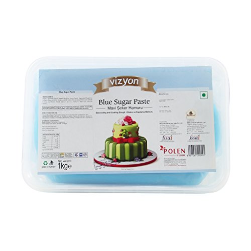 Vizyon Vizyon Sugar Paste (fondent) - Blue 1 kg, 1000 g - Bakersville Shop