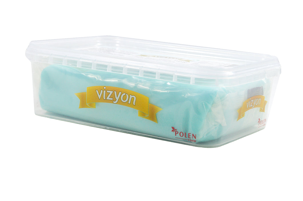 Vizyon Sugar Paste (Fondant) Light Blue, 1 Kg - Bakersville Shop
